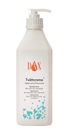 Tvättcreme Dax 600ml med pump oparfymerad