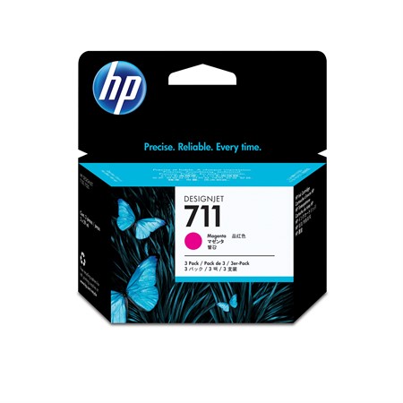Bläckpatron HP Nr 711 magenta 3-pack