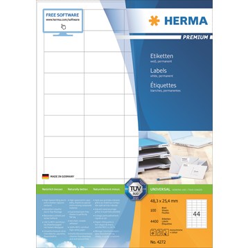 Etiketter Herma Premium 48,3x25,4 mm 4400/fp