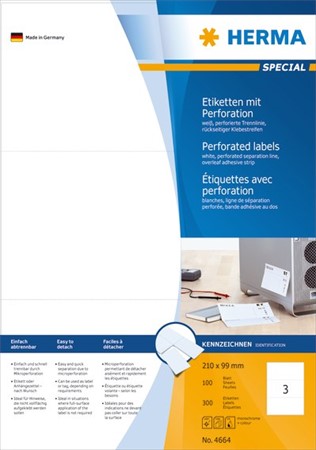 Etiketter Herma Special 210x99 mm 300st/fp