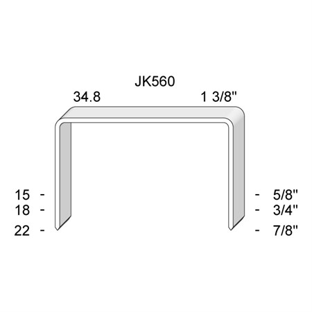 Klammer 2000 st JK560-22mm