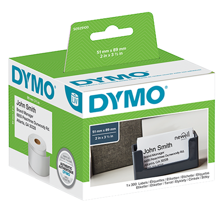 Namnskylt Dymo LabelWriter 51x89 mm 300/fp