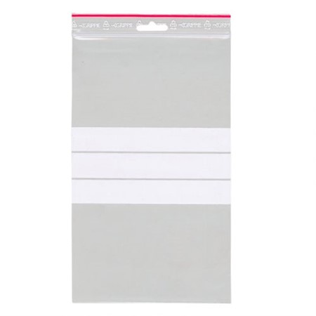 Blixtlåspåse med skrivfält 150x250x0,09mm 1000-pack